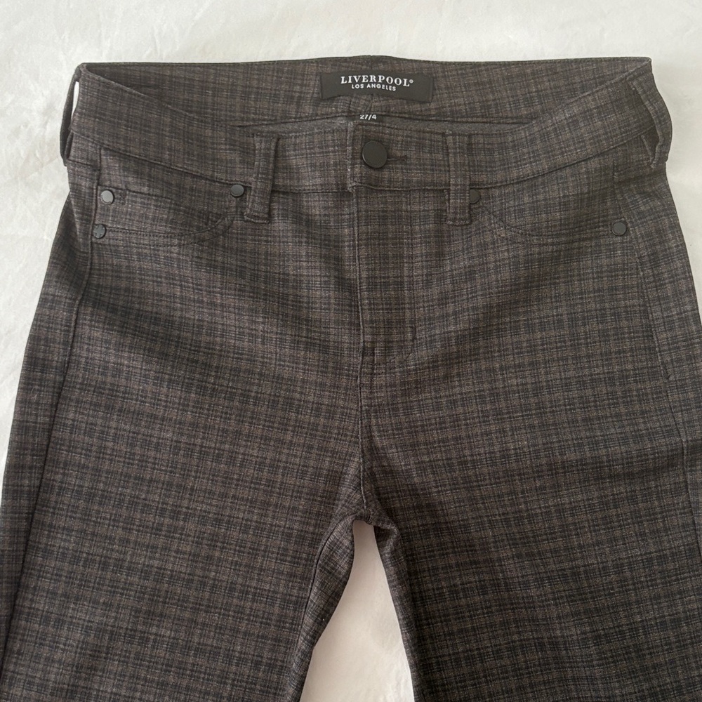Liverpool brown/Blk plaid trousers sizes  4/27